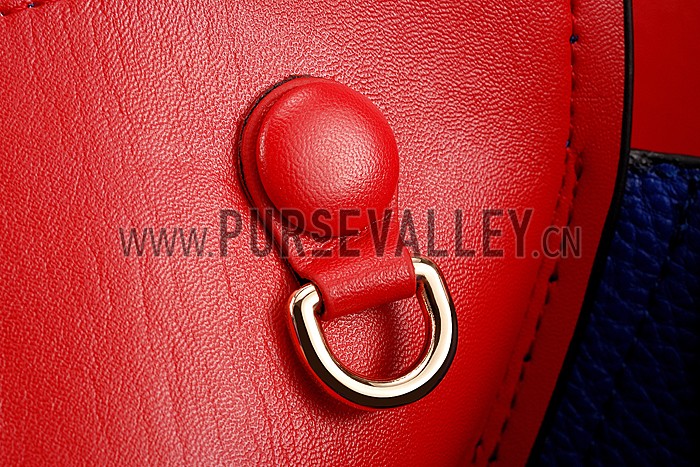 Prada Saffiano Soft Double Bag Blue