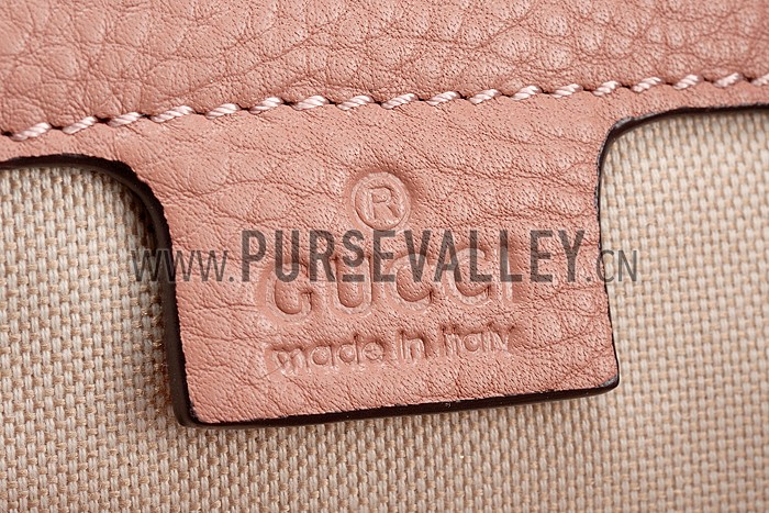 Gucci Soho Studded Shoulder Bag Light Pink