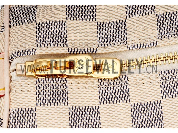 Louis Vuitton Damier Azur Keepall 55 With Shoulder Strap