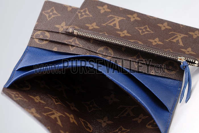 Louis Vuitton Josephine Blue Wallet