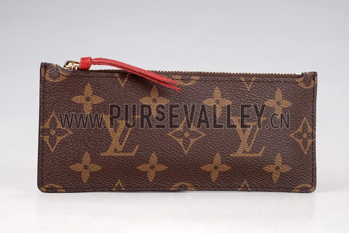 Louis Vuitton Josephine Monogram Long Rouge Wallet