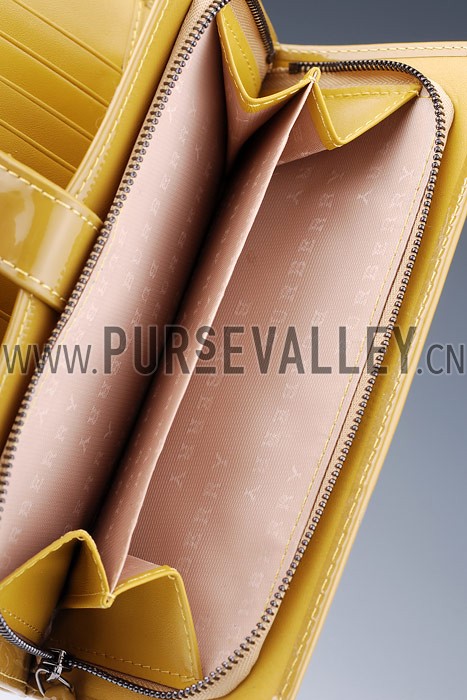 Burberry Nova Check Oversize Wallet Antique Yellow