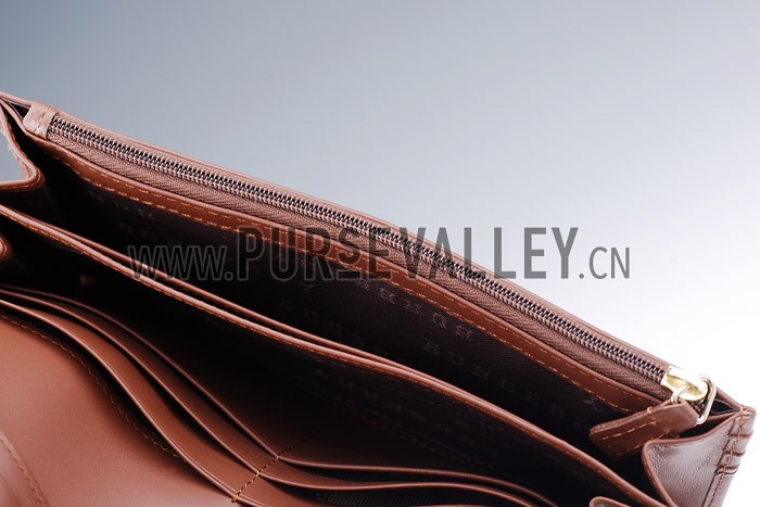 Burberry Haymarket Check Large Wallet Brown