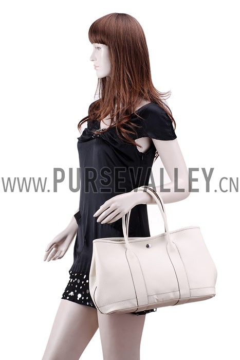 Hermes Garden Party Tote White