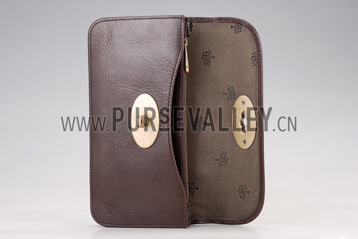 Mulberry Long Locked Purse Brown