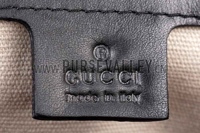 Gucci Vintage Web Medium Boston Black Bag