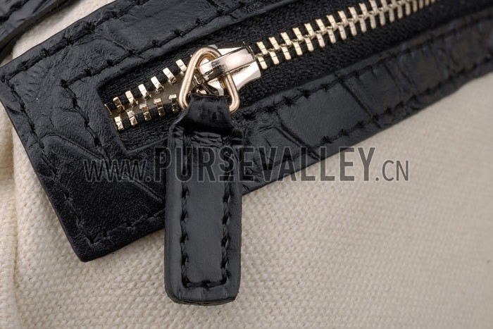 Gucci Ribot Horse Head Black Croc Leather Flap Bag