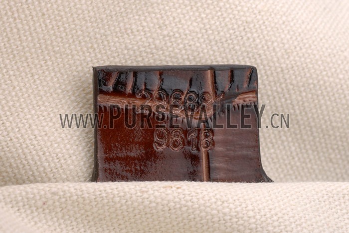 Gucci Ribot Horse Head Bourgundy Croc Leather Flap Bag