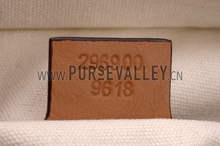 Gucci Duilio Brogue Tan Leather Top Handle Bag