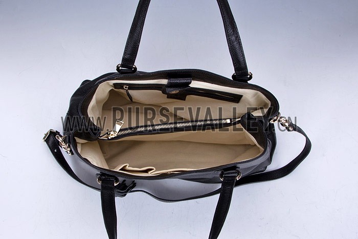 Gucci Soho Black Leather Working Tote