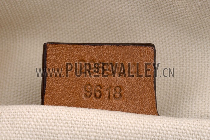 Gucci Duilio Brogue Boston Tan Leather Bag