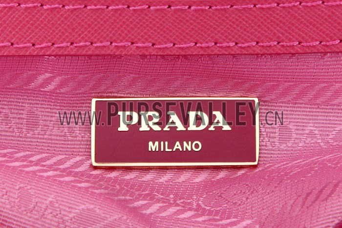 Prada Saffiano Medium Promenade Tote Pink