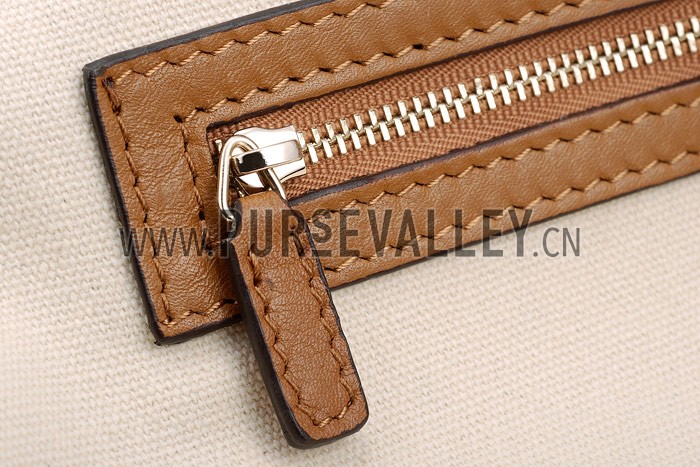 Gucci Soho Tote with Embossed Interlocking G Dark Tan