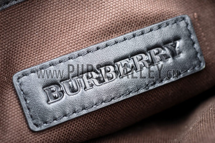 Burberry Small Bridle House Check Belted Clutch Black