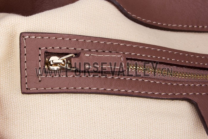 Gucci Emily GG Canvas Light Plum Leather Trim Hobo