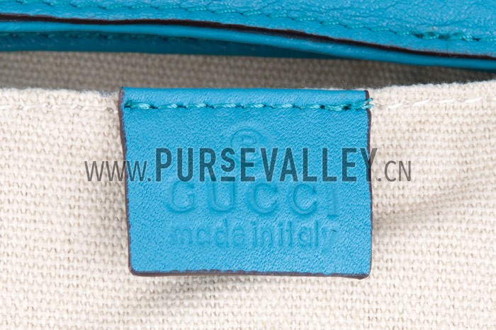 Gucci Soho Mini Shoulder Strap Bag Light Blue