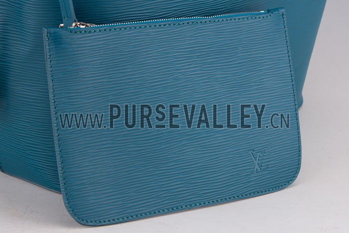 Louis Vuitton Neverfull MM Epi Leather Blue
