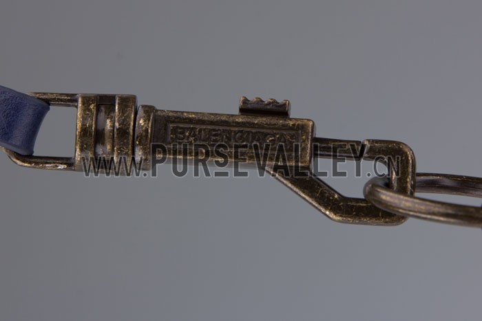 Balenciaga Giant Gold Hip Purse Dark Blue