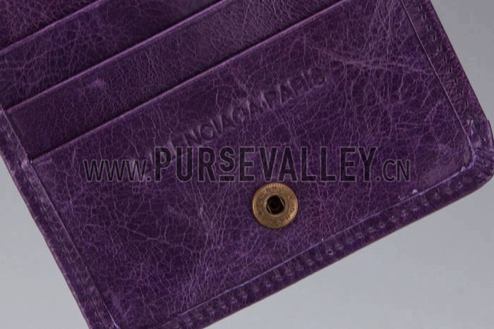 Balenciaga Giant Envelope Wallet Dark Purple