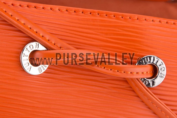 Louis Vuitton Noe BB Epi Orange Drawstring Bag