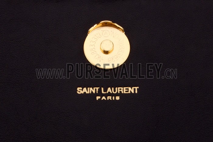 Saint Laurent Cassandre Tassel Black Clutch