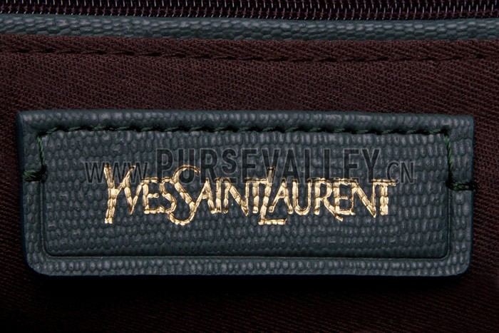 YSL Cabas Shoulder Bag Green