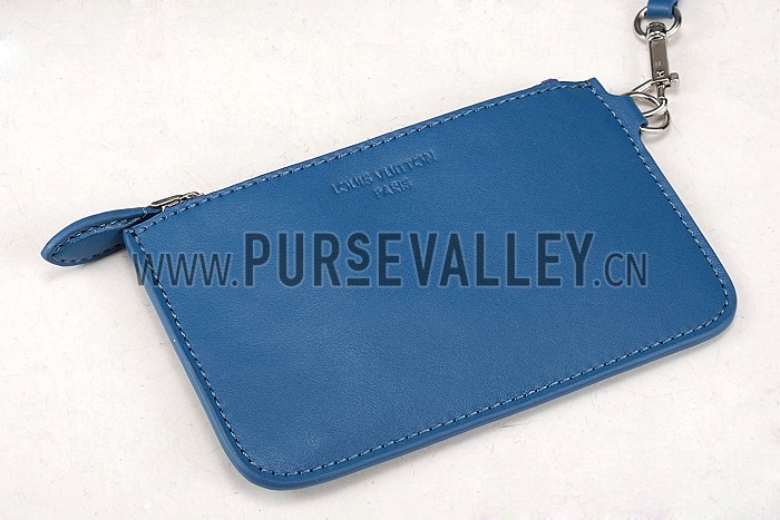 Louis Vuitton New Noe Cuir Nuance Blue Drawstring Bag 607551