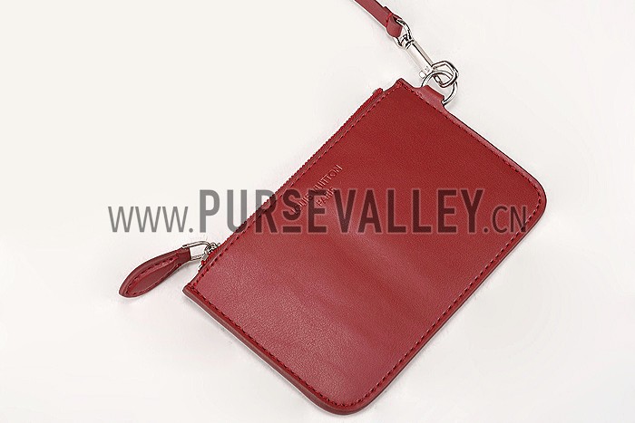 Louis Vuitton New Noe Cuir Nuance Rubis Drawstring Bag 607552