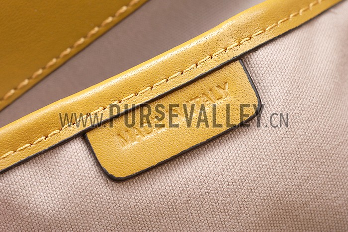 Burberry Small Bridle House Check Tote Bag Yellow 607781