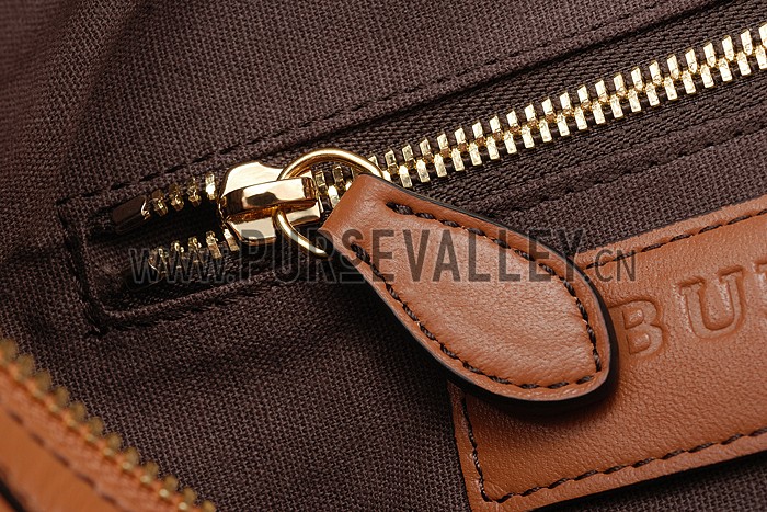 Burberry Check Haymarket Bowler Bag Tan 607787