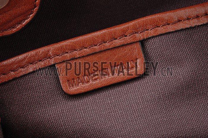 Burberry Small Haymarket Check Tote Bag Brown 607795