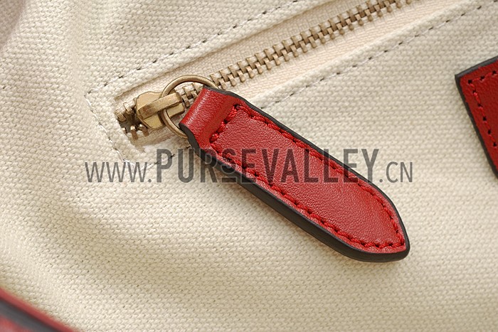 Burberry Canvas Check Traveller Bag Red 607809