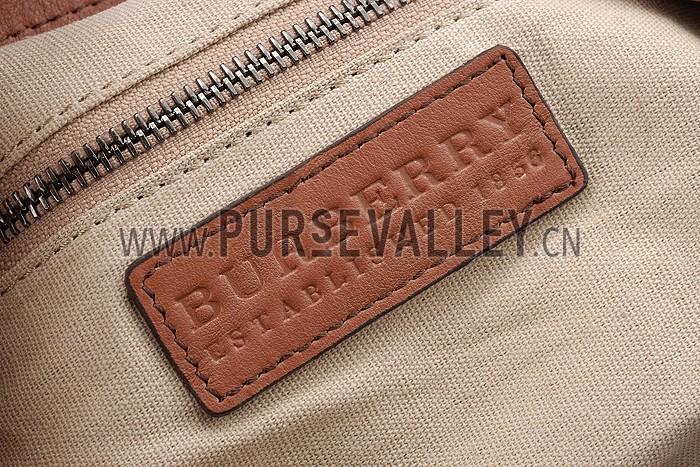 Burberry Medium Canvas Check Backpack Brown 607814