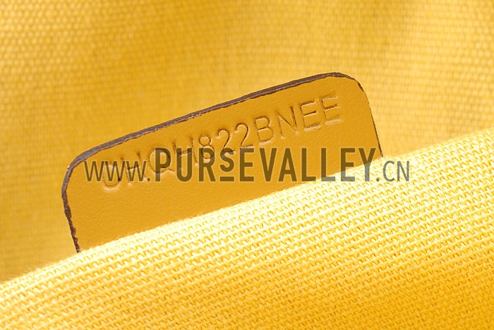 Burberry Large Tassel Bowler Bag Yellow 607829