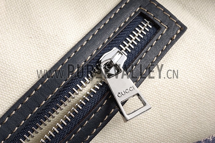 Gucci GG Canvas Backpack Beige/Blue 607933