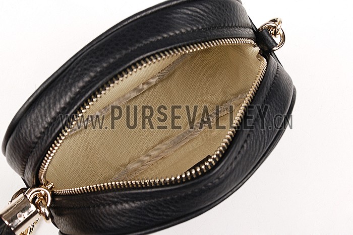 Gucci Soho Leather Mini Chain Bag Black 607941