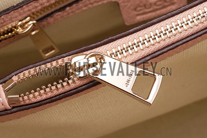 Gucci Jackie Soft Leather Top Handle Bag Light Rose 607948