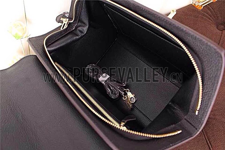 Hermes Stirrup Shoulder Bag Black 608089