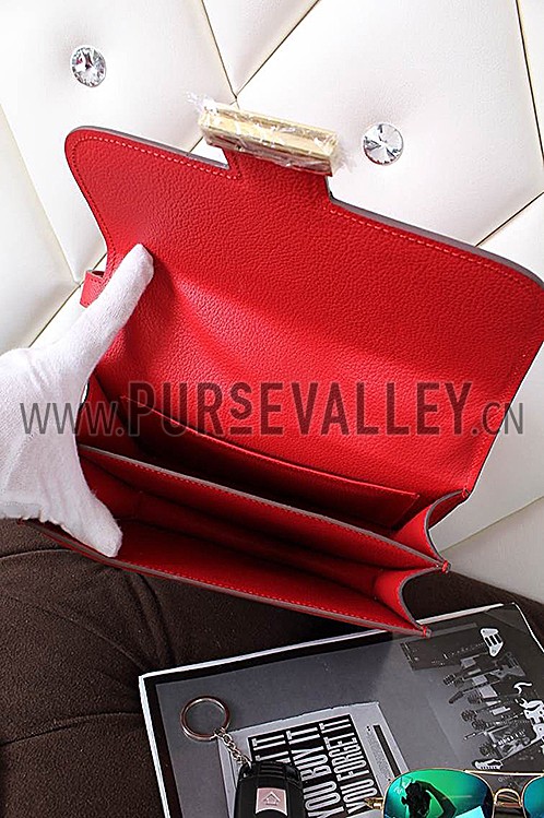 Hermes Constance Red Vermillion With Gold Hardware 608114
