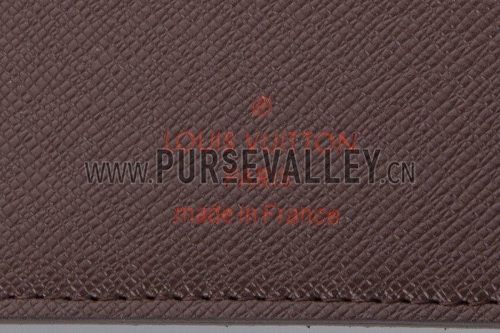 Louis Vuitton Damier Ebene Canvas CheckBook and Card Holder