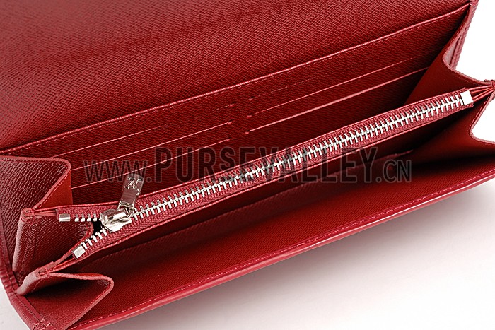 Louis Vuitton Red Epi Leather Sarah Wallet