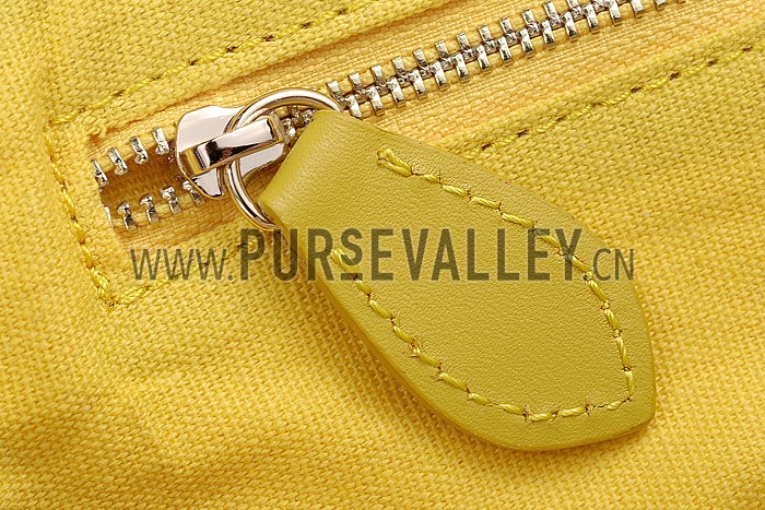 Burberry Tassel Tote Bag Yellow Barley 608261