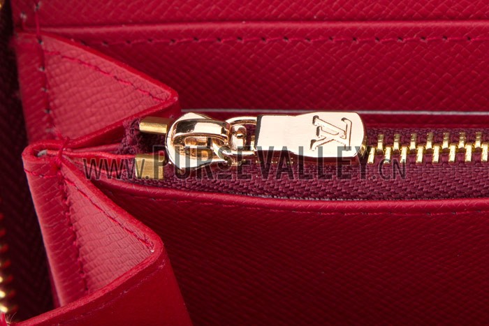 Louis Vuitton Damier Paillettes Wallet Red