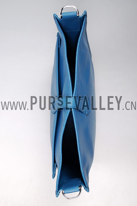 Hermes Blue Evelyne Shoulder Bag