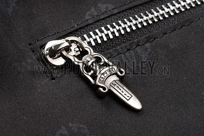 Chrome Hearts Big Leather Tote Black 607440