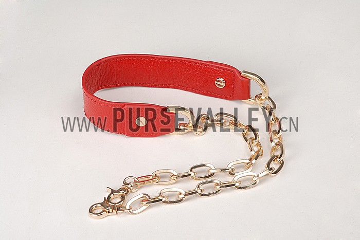 Tory Burch Amanda Logo Clutch Red 607612