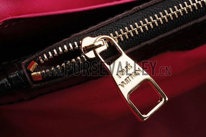 Louis Vuitton Capuciness Crocodile Leather Black MM 607547