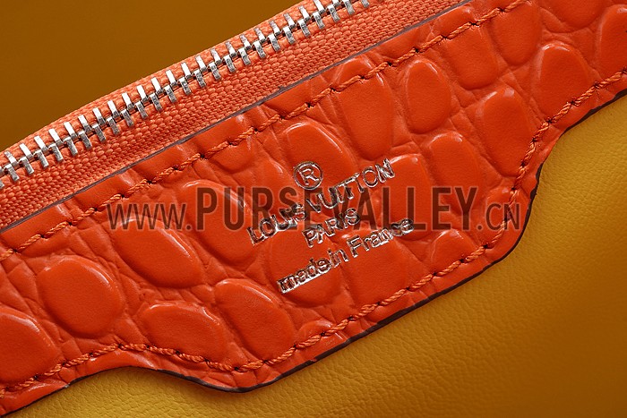 Louis Vuitton Capuciness Crocodile Leather OrangeMM 607548