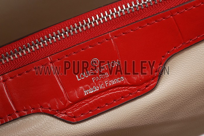 Louis Vuitton Capuciness Crocodile Leather Red MM 607549
