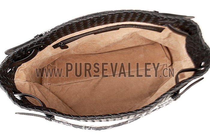 Bottega Veneta Intrecciato Hobo Nero Bag